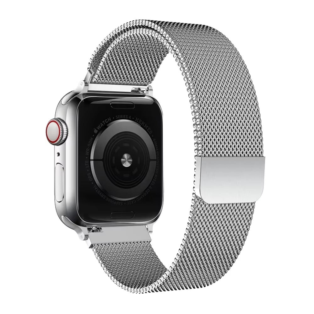 Premium Apple Watch Milanese Loop Band, Stainless Steel Mesh Strap for Ultra & Series Models 38mm–49mm