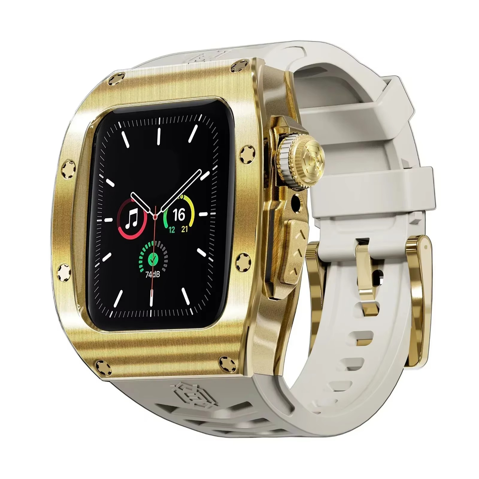 Premium Apple Watch Mod Kit with Stainless Steel Case & Sport Band, Upgrade Protection Set for Ultra & Series Models