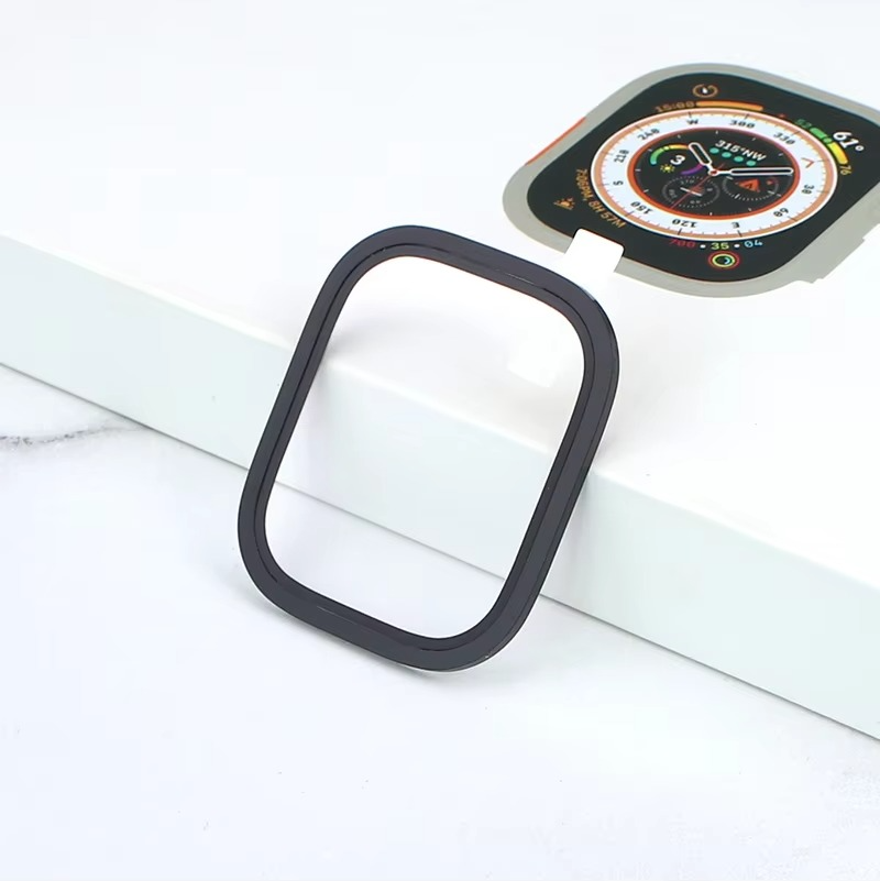 Premium Apple Watch Ultra 49mm Metal Bumper Case with Tempered Glass Screen Protector, Aluminum Alloy Full Protection Cover