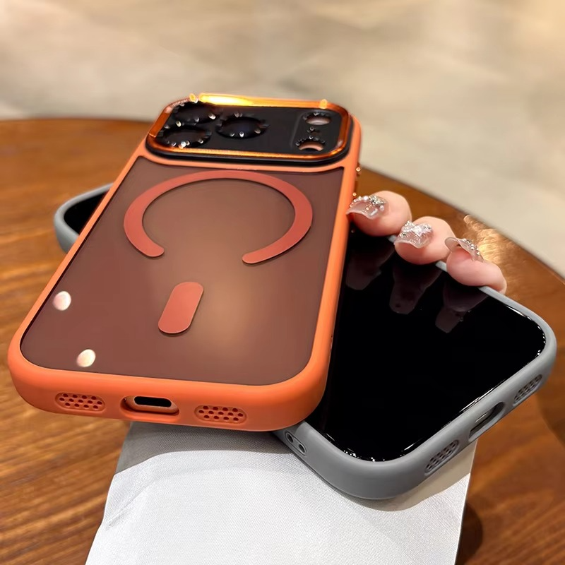 Premium iPhone Case — MagSafe Clear Shockproof Anti-Fingerprint Cover with Slim Grip Design and Wireless-Charging Support