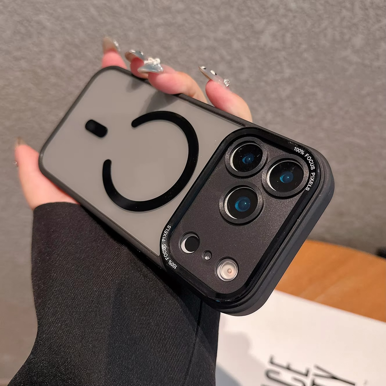 Premium iPhone Case — MagSafe Clear Shockproof Anti-Fingerprint Cover with Slim Grip Design and Wireless-Charging Support