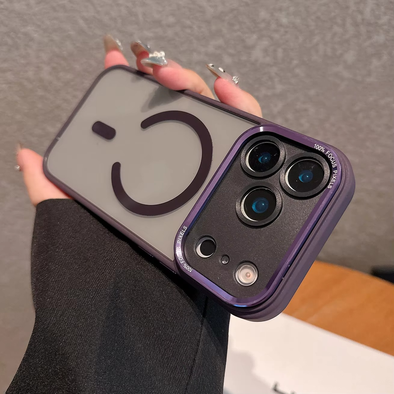 Premium iPhone Case — MagSafe Clear Shockproof Anti-Fingerprint Cover with Slim Grip Design and Wireless-Charging Support