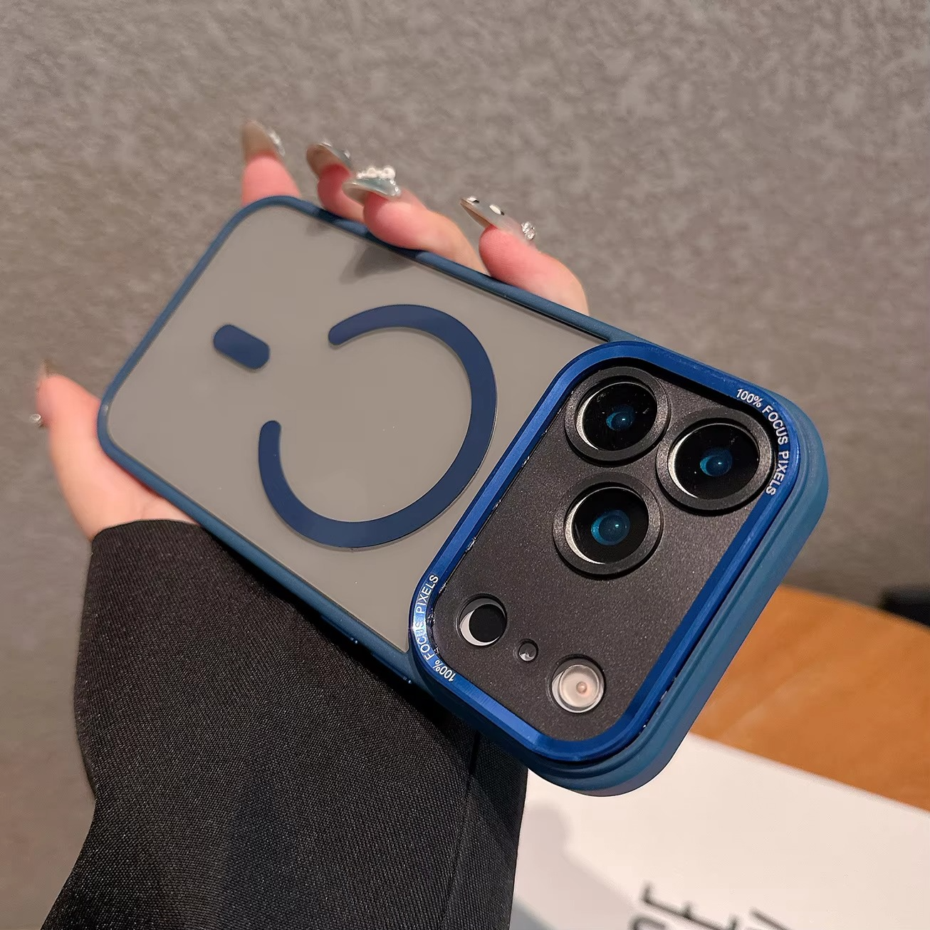 Premium iPhone Case — MagSafe Clear Shockproof Anti-Fingerprint Cover with Slim Grip Design and Wireless-Charging Support