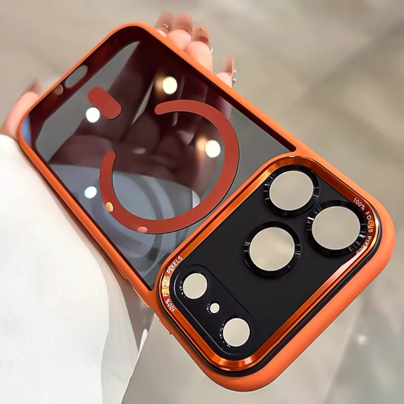 Premium iPhone Case — MagSafe Clear Shockproof Anti-Fingerprint Cover with Slim Grip Design and Wireless-Charging Support
