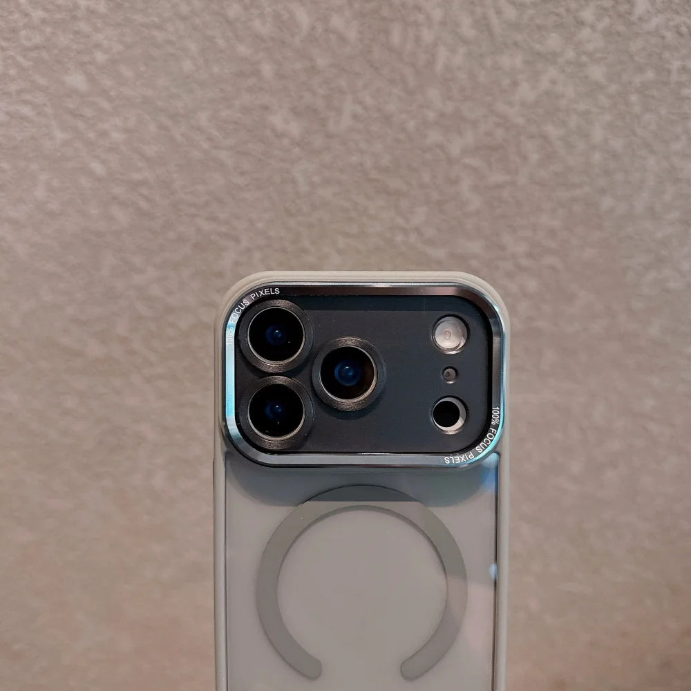 Premium iPhone Case — MagSafe Clear Shockproof Anti-Fingerprint Cover with Slim Grip Design and Wireless-Charging Support
