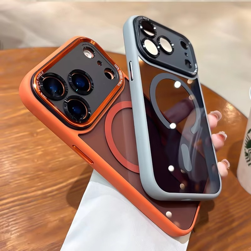 Premium iPhone Case — MagSafe Clear Shockproof Anti-Fingerprint Cover with Slim Grip Design and Wireless-Charging Support