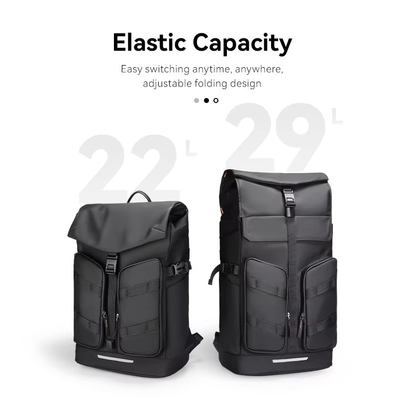 Premium Men's Laptop Backpack for Work and Travel, Large Capacity Oxford Commuter Backpack with Computer Compartment and Business Style