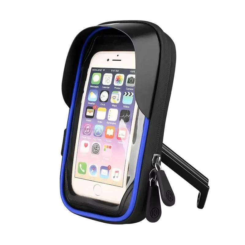 Premium Universal Motorcycle & Bicycle Phone Holder, Waterproof Lazy Bracket with 360° Rotating Mount for GPS Navigation