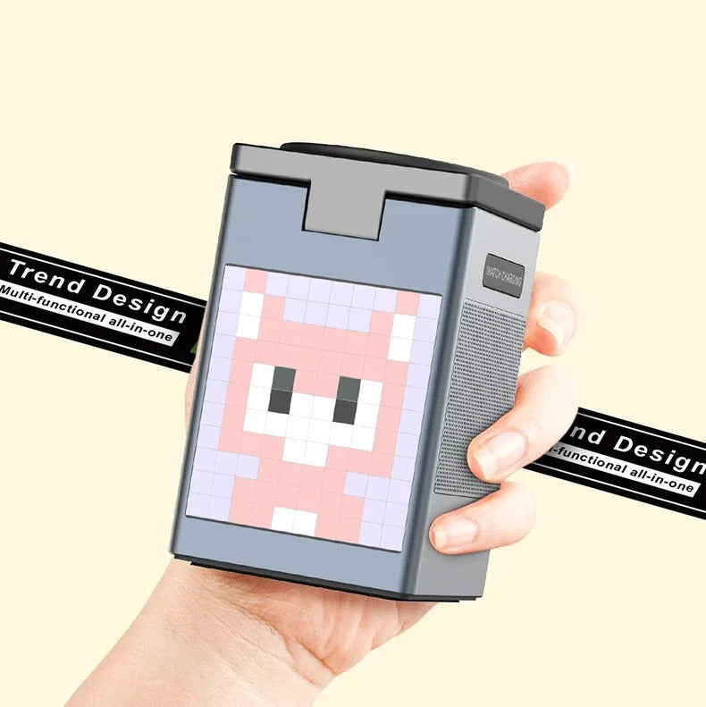 Premium iPhone 6-in-1 Magnetic Wireless Charging Station, 15W Fast-Charge Stand with Bluetooth Speaker, Alarm Clock & Multi-Device Support