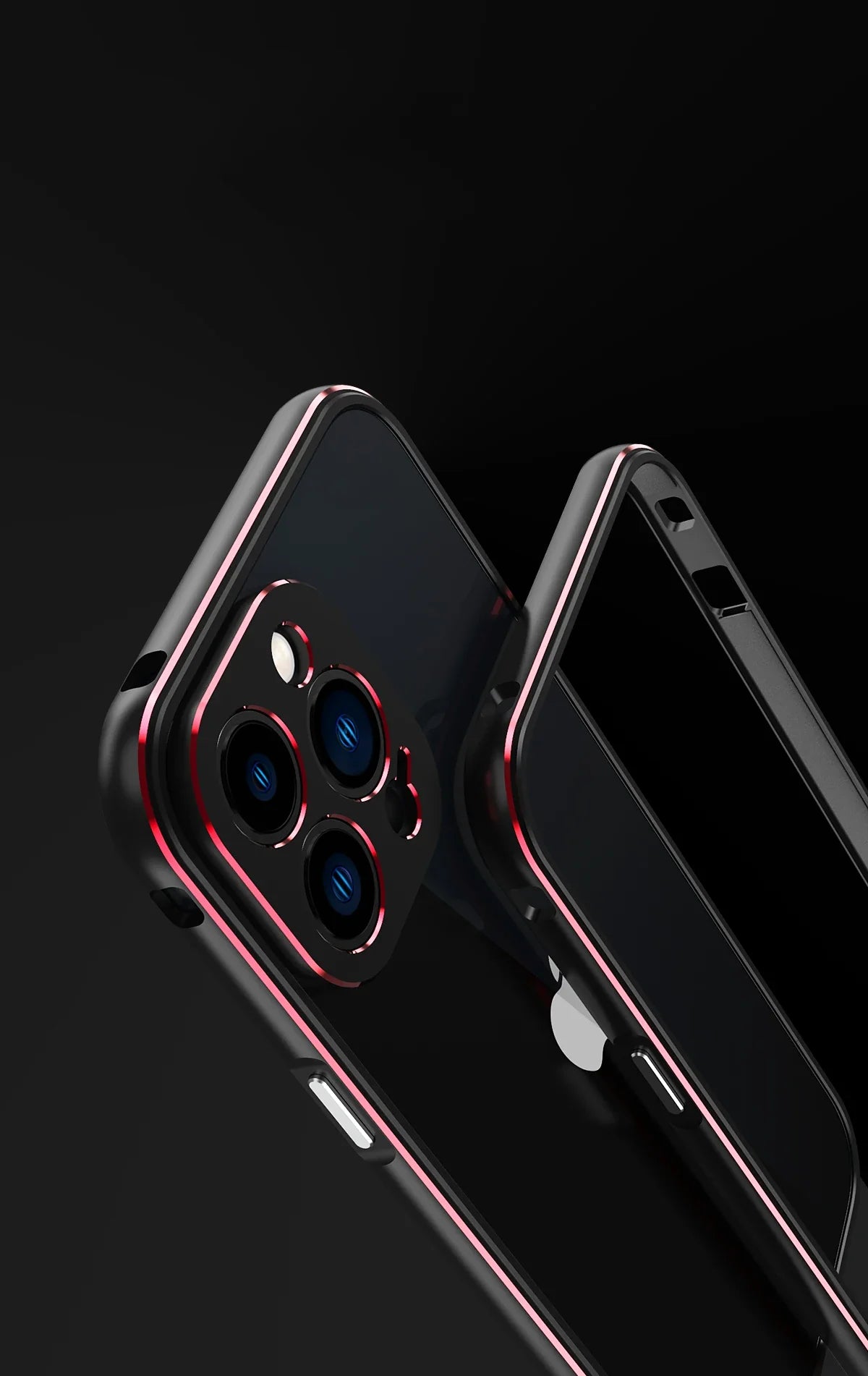 Premium iPhone Case — Slim Aluminum Metal Bumper Frame with Camera Protector, Shockproof Heavy-Duty Anti-Scratch Protective Design