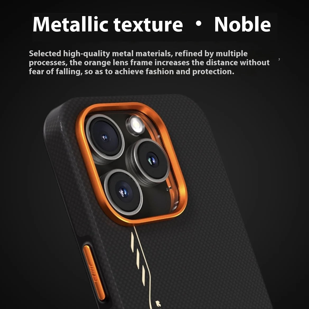 Premium iPhone Case — 600D Kevlar Series Blueo Aramid Fiber Cover with Magnetic Half-Wrapped Design, Shockproof Anti-Fingerprint Anti-Scratch Protection for iPhone 16 Pro and Pro Max