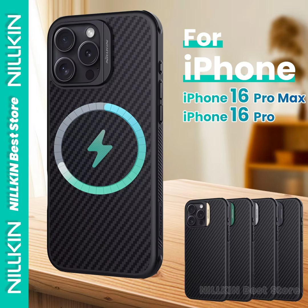 Premium iPhone Case — CarboProp Magnetic TPU+PC Cover with Lens Holder, Shockproof Protective Shell & MagSafe-Compatible Design