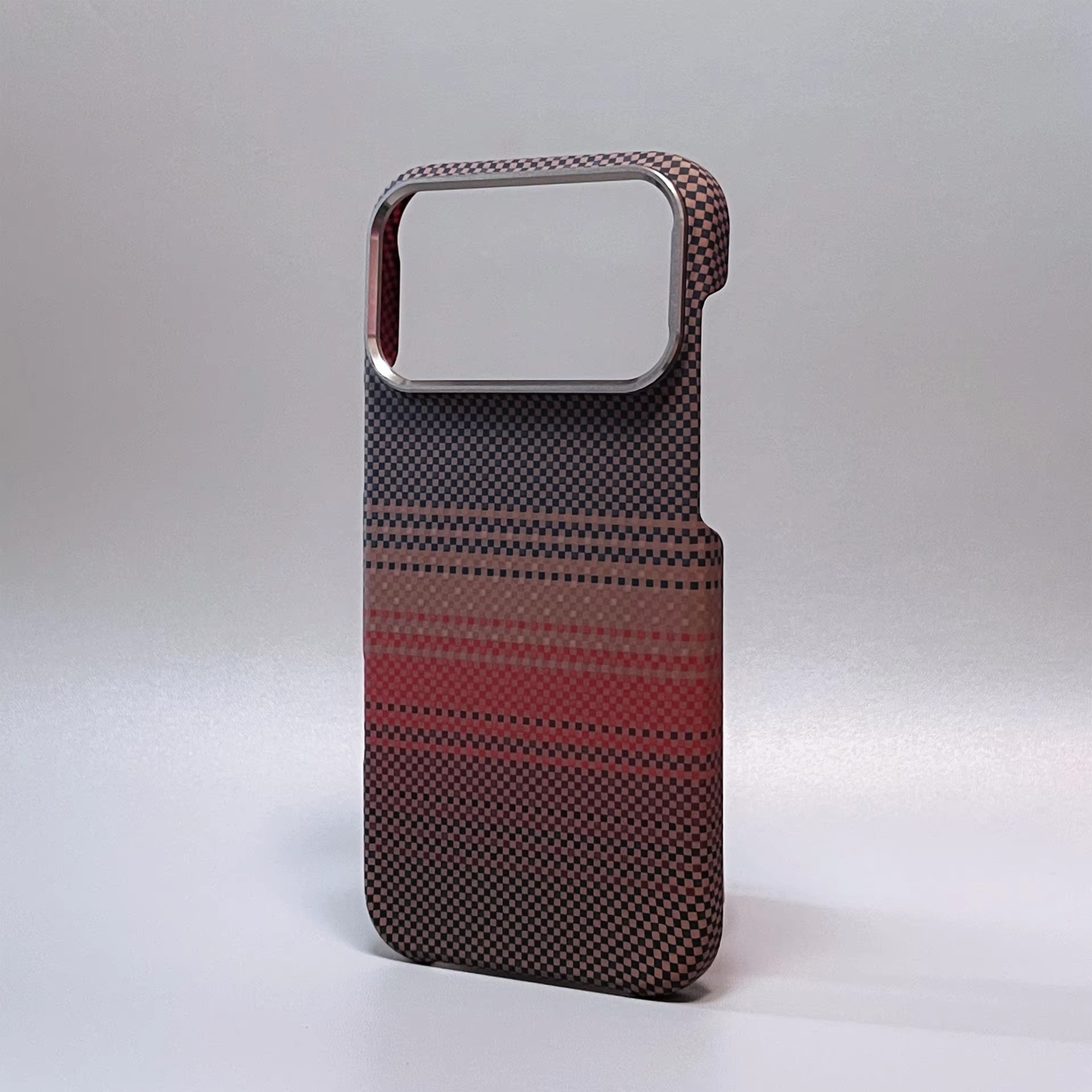 Premium iPhone Case — Carbon Fiber Texture Magnetic Cover with MagSafe Charging Support, Shock-Absorbing PC+TPU Hybrid Half-Wrapped Design
