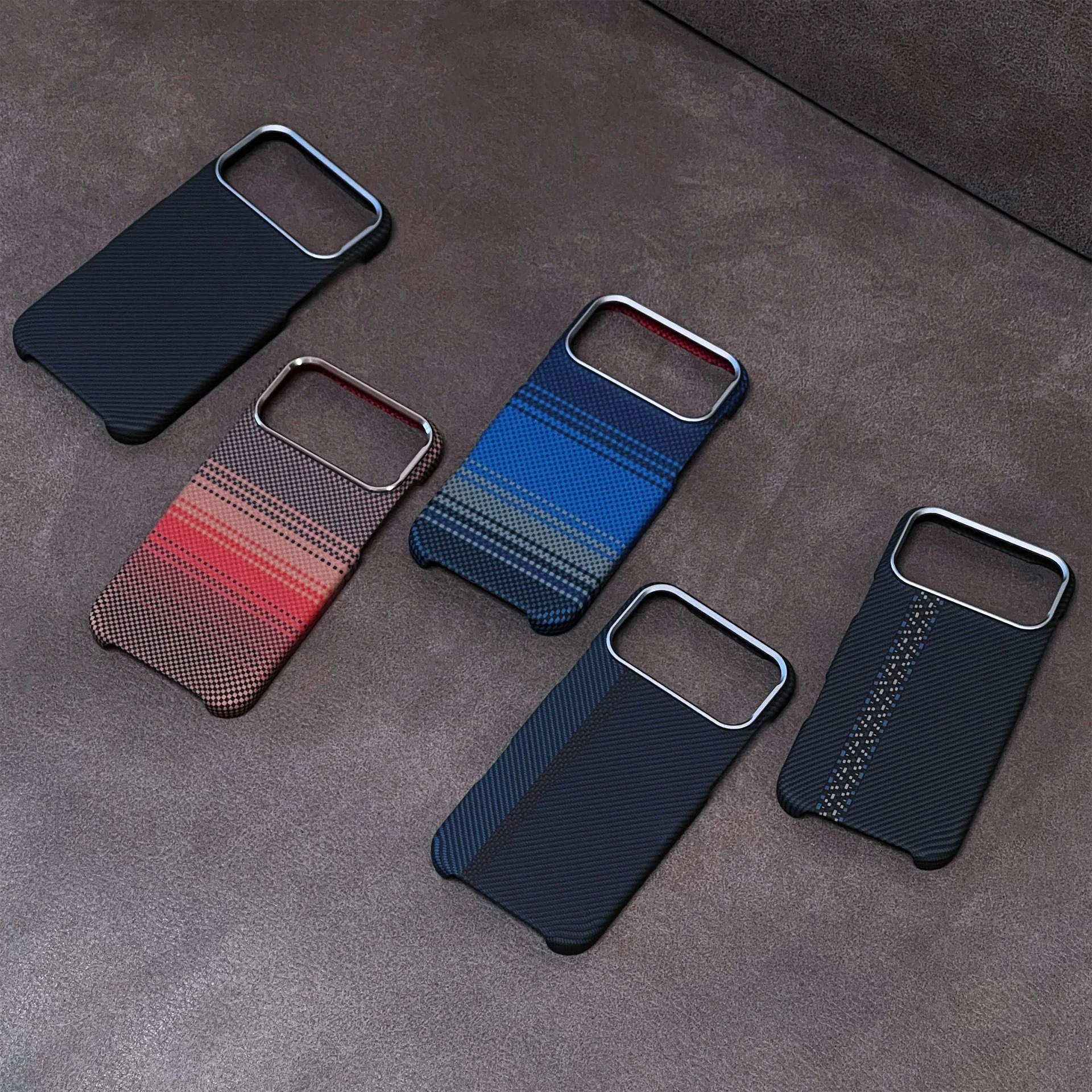 Premium iPhone Case — Carbon Fiber Texture Magnetic Cover with MagSafe Charging Support, Shock-Absorbing PC+TPU Hybrid Half-Wrapped Design