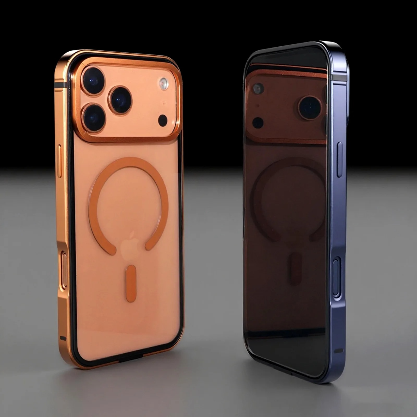 Premium iPhone Case — High-End Metal Frame with MagSafe Magnetic Charging, HD Acrylic Backplate, Durable Aluminum Alloy Protective Design