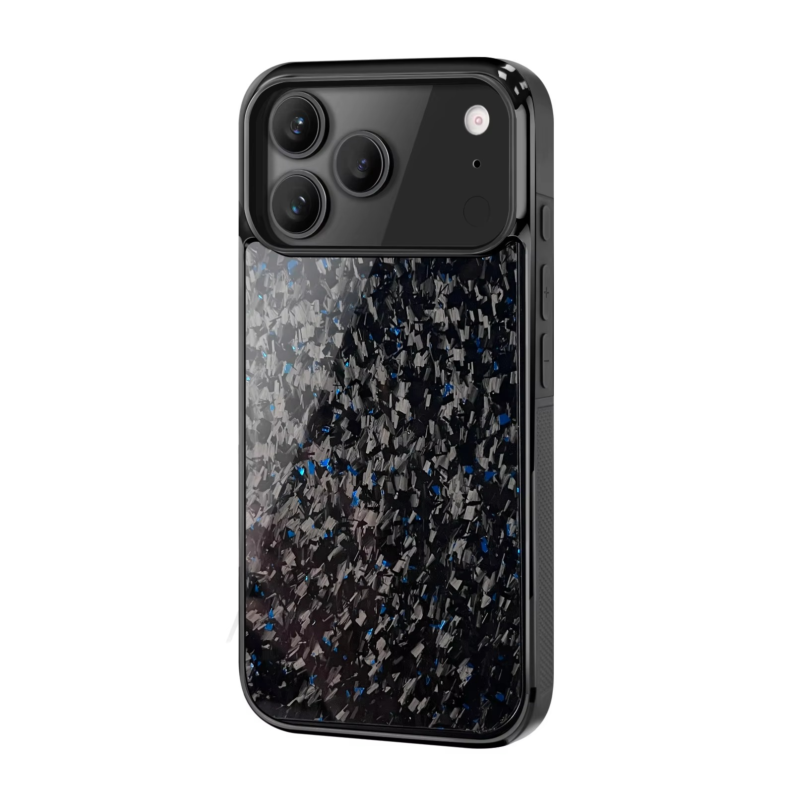 Premium iPhone Case — Real Forged Carbon Fiber MagSafe Cover with Shockproof Full-Coverage TPU Hybrid Design & Non-Slip Textured Finish
