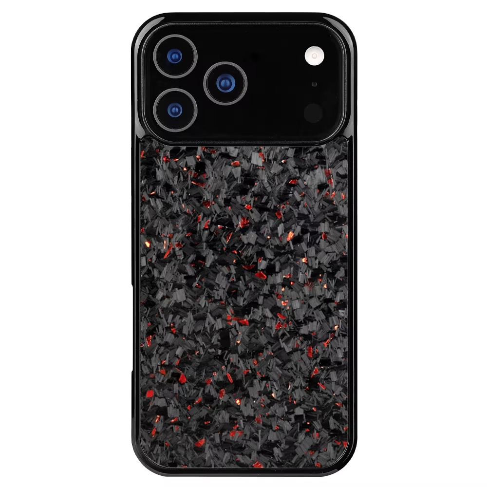 Premium iPhone Case — Real Forged Carbon Fiber MagSafe Cover with Shockproof Full-Coverage TPU Hybrid Design & Non-Slip Textured Finish