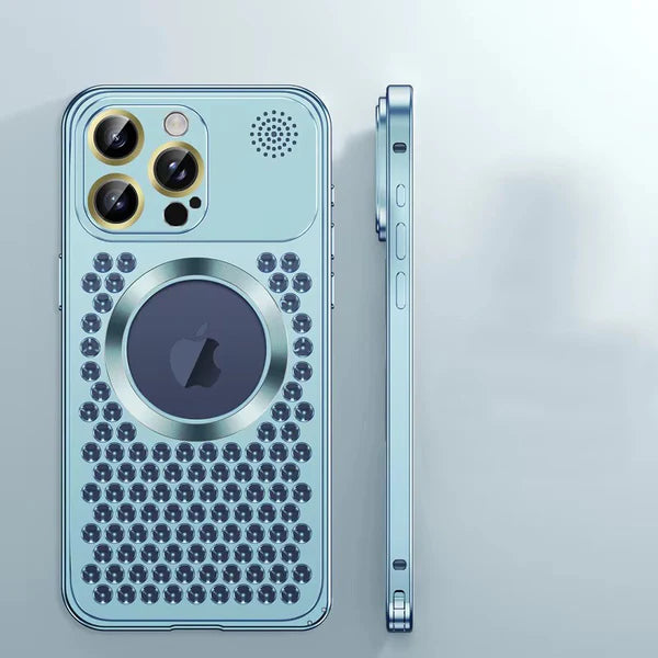 Premium iPhone Case — Heat Dissipation Magnetic Aluminum Cover with MagSafe Compatibility, Dual-Layer Shockproof Design and Slim Scratch-Resistant Protective Finish