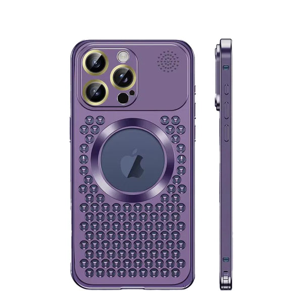 Premium iPhone Case — Heat Dissipation Magnetic Aluminum Cover with MagSafe Compatibility, Dual-Layer Shockproof Design and Slim Scratch-Resistant Protective Finish