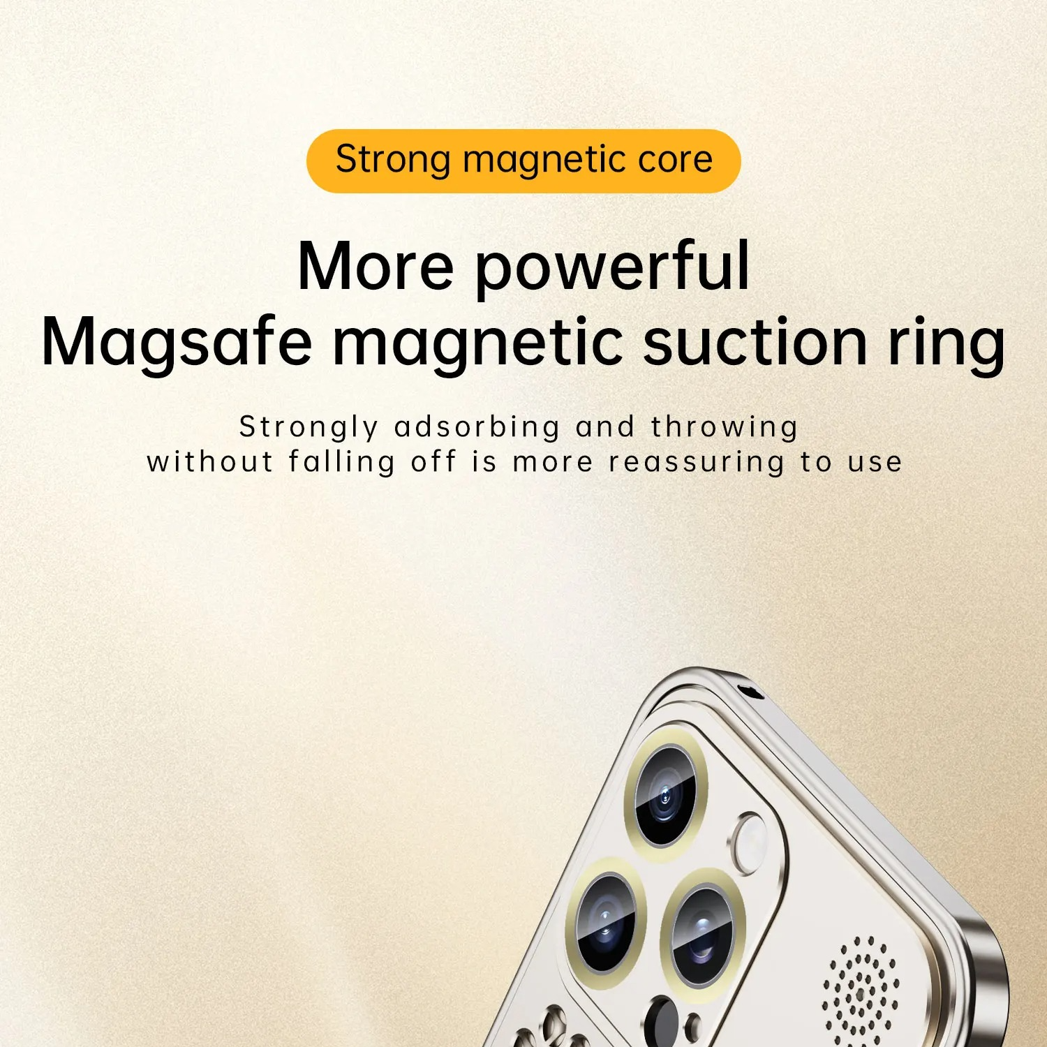 Premium iPhone Case — Heat Dissipation Magnetic Aluminum Cover with MagSafe Compatibility, Dual-Layer Shockproof Design and Slim Scratch-Resistant Protective Finish