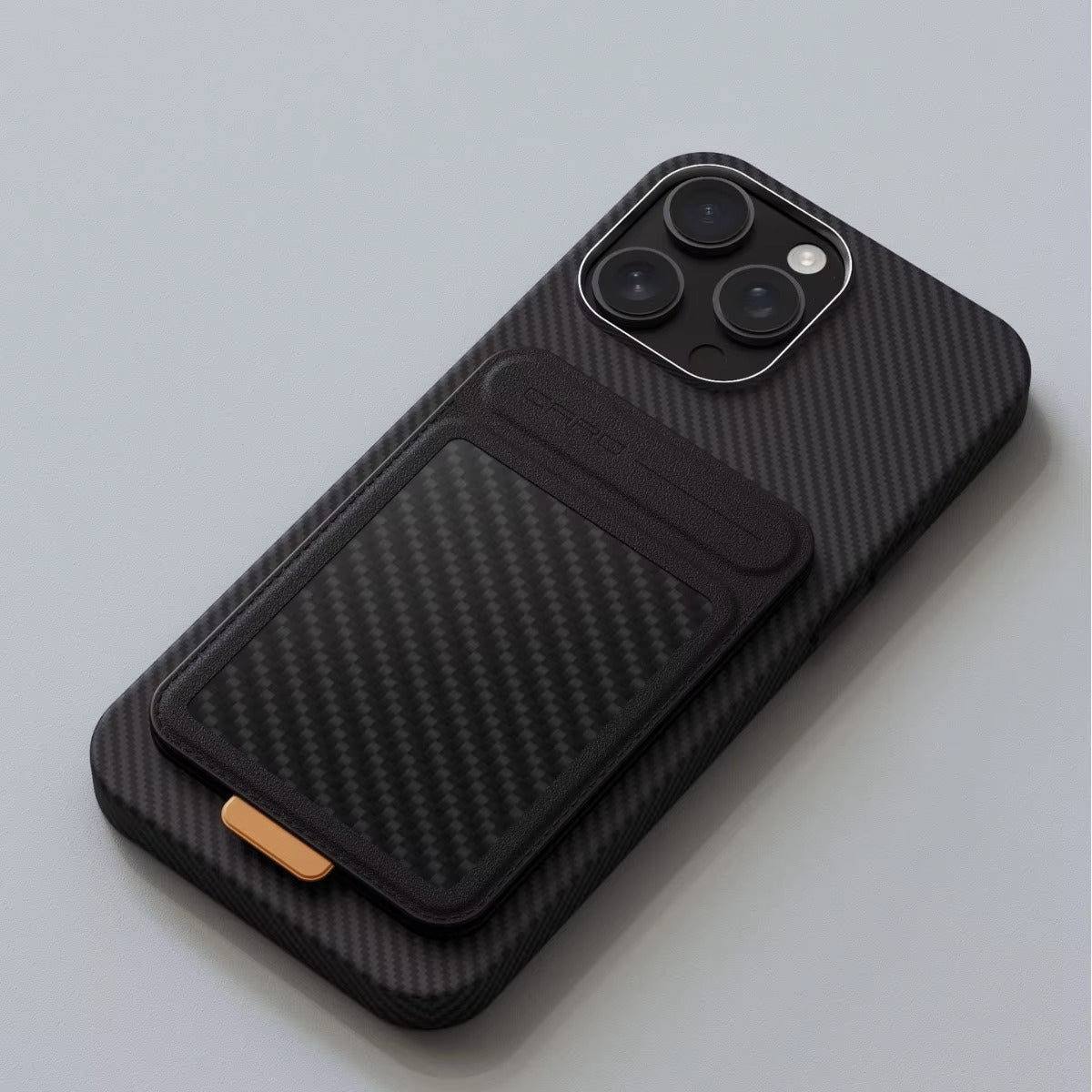Premium iPhone MagSafe Card Holder with Stand, Genuine Carbon Fiber Business Wallet with RFID Protection & Secure Credit Card Storage