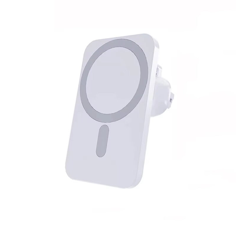 Premium iPhone MagSafe Magnetic Car Wireless Charger, Fast Charging Phone Mount with 360° Rotation, Air Vent Holder & Type-C Input