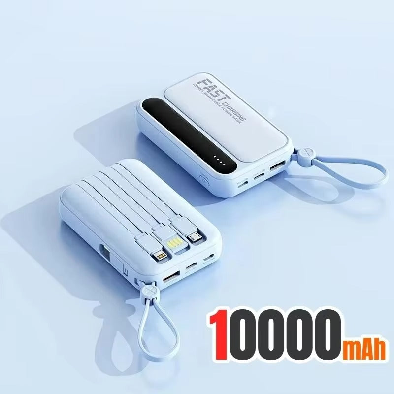 Rugged High-Capacity Portable Power Bank, 120W Fast-Charge Battery with Built-In Cables and Digital LED Display for Multi-Device Charging Research portable power banks 120W Spend a few minutes for better results