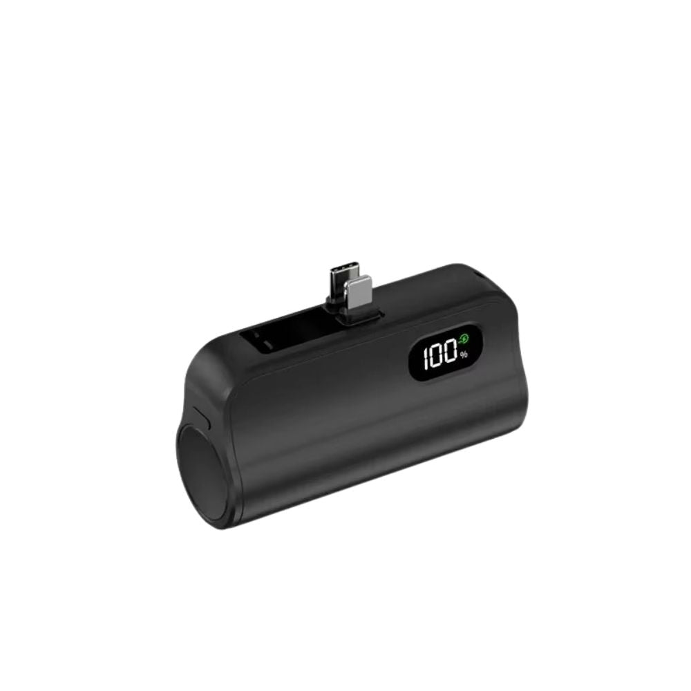 Rugged High-Capacity Portable Power Bank, 20W Fast-Charge Battery with Built-In Cables and LED Light for Multi-Device Charging