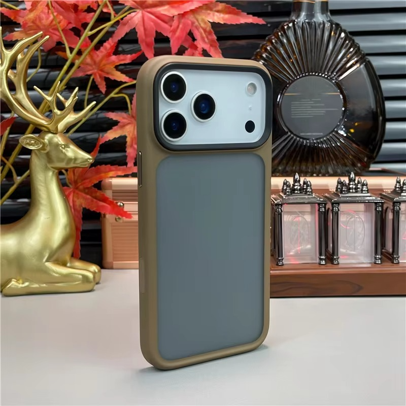 Rugged iPhone Case — Magnetic Shockproof Matte Hybrid Armor Cover with Camera Protection, Active Touch Buttons and Anti-Fingerprint Hard Shell