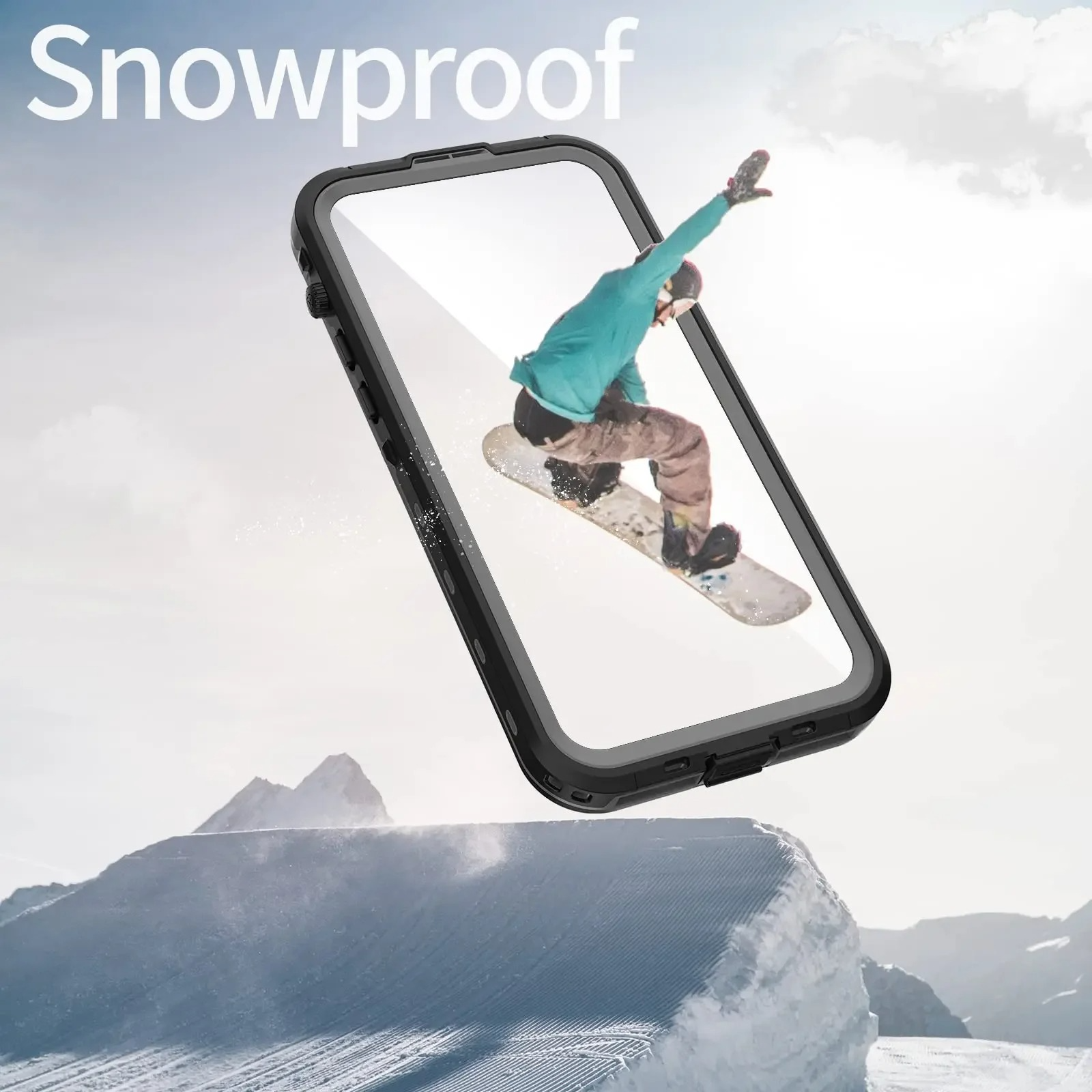 Rugged iPhone Case IP68 Waterproof MagSafe Cover — Full Body Protective Design for Diving and Swimming, Magnetic Shockproof Anti-Fingerprint Scratch-Resistant Finish
