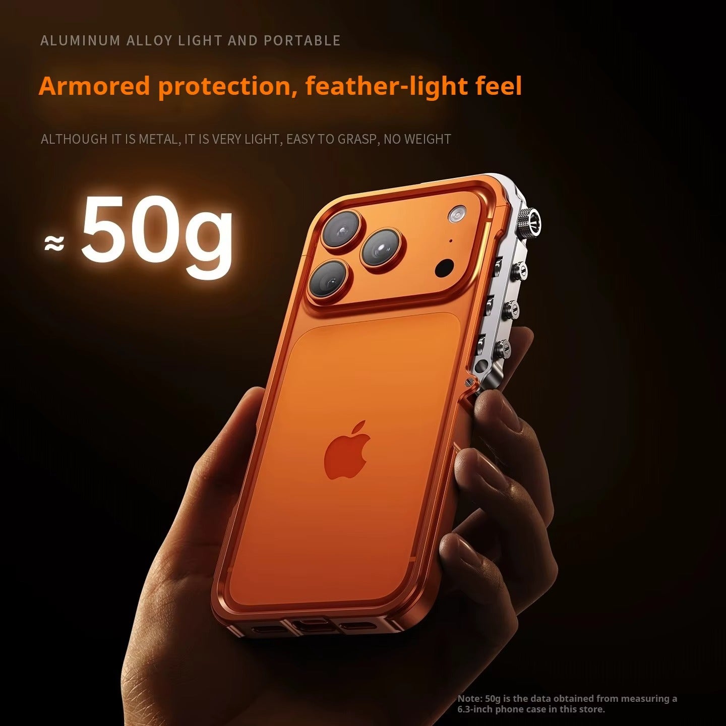 Rugged iPhone Case — Full-Metal Mechanical Mecha Cover with Military-Grade Shockproof Aluminum Design, Lightweight Drop-Proof Protection and Lanyard Support