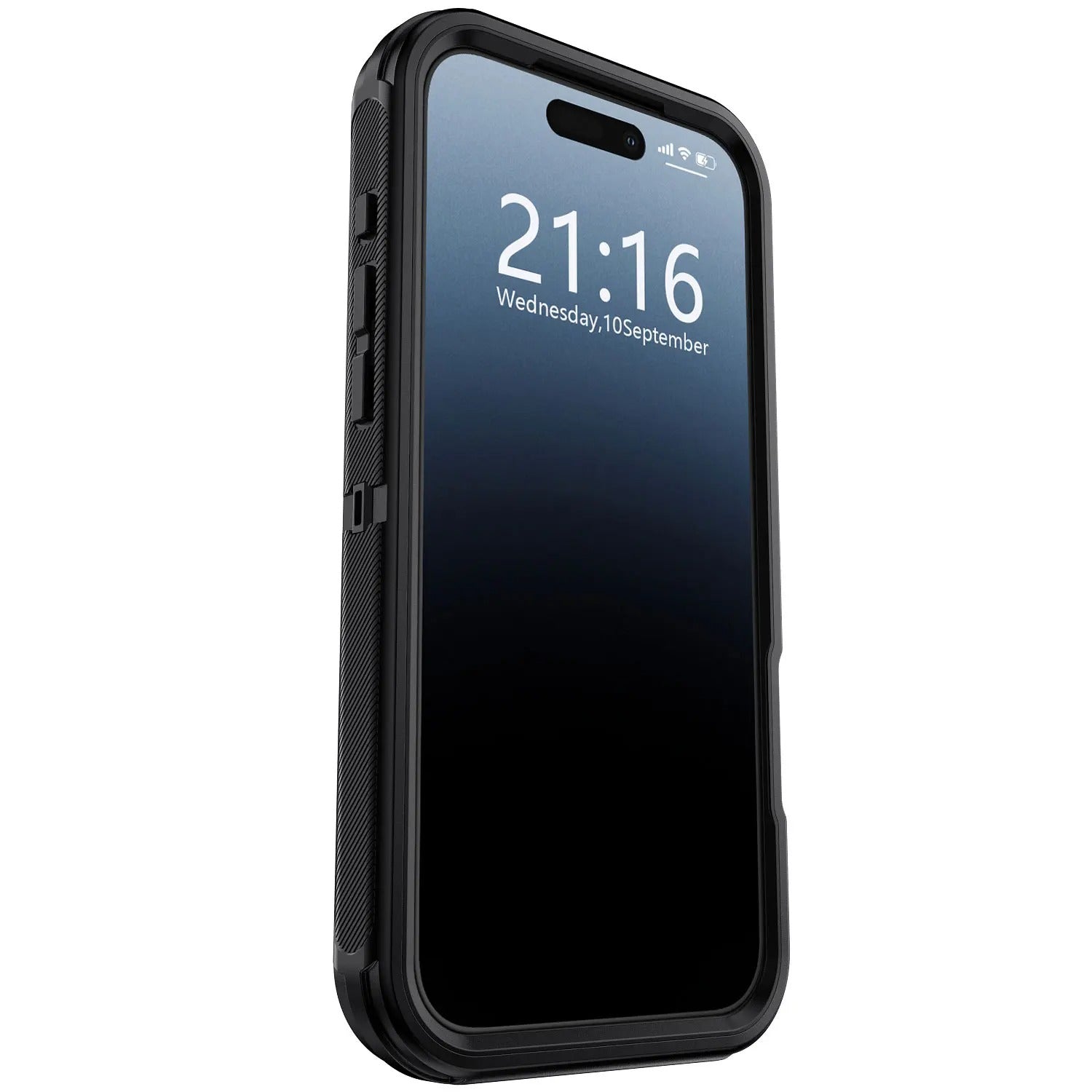 Rugged iPhone Case — Heavy-Duty 3-Layer Hybrid Protective Cover with Shockproof Hard PC Design and Matte Anti-Fingerprint Finish