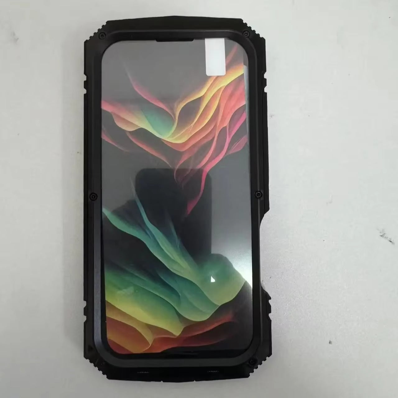 Rugged iPhone Case — Heavy-Duty Aluminum Full-Body Cover with Screen & Lens Protectors, Dual-Layer Shockproof Design, Kickstand and Dustproof Anti-Fingerprint Finish