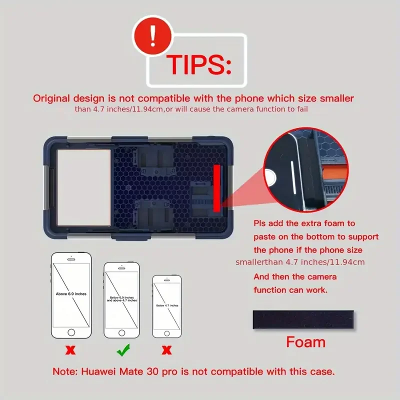 Rugged iPhone Case — IP68 Waterproof 15m/50ft Diving Pouch with Shockproof PC+TPU Seal, Anti-Scratch Protection and Lanyard for Underwater Photography