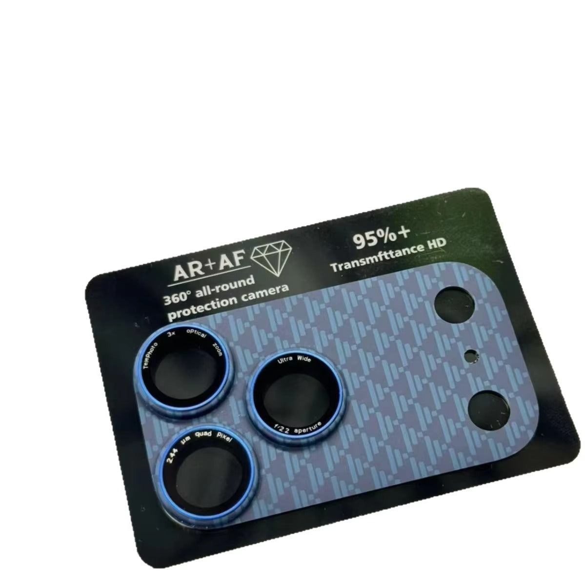 Rugged iPhone Kevlar Carbon Fiber Camera Lens Protector, Full-Cover Glass Shield with Precision Fit, Scratch Resistance & Impact Protection