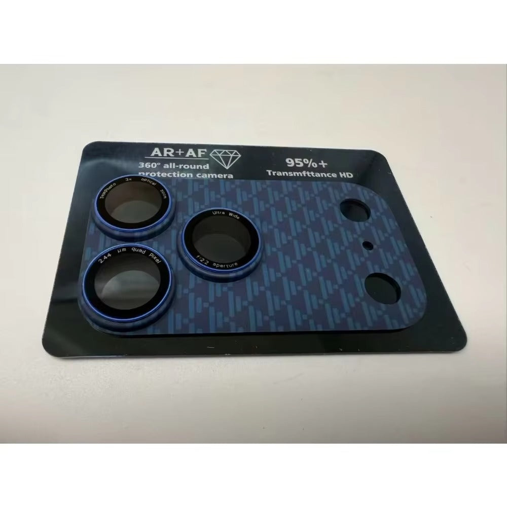 Rugged iPhone Kevlar Carbon Fiber Camera Lens Protector, Full-Cover Glass Shield with Precision Fit, Scratch Resistance & Impact Protection