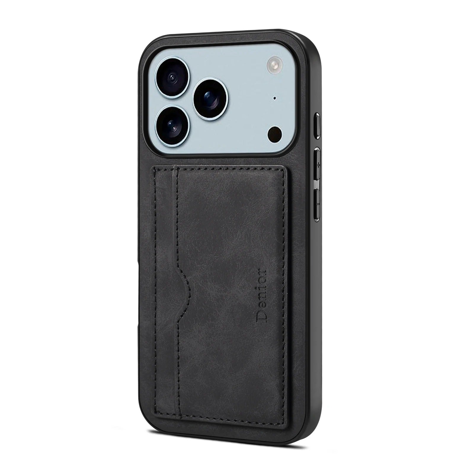 Luxury iPhone Case — Retro PU Leather Wallet Cover with Card Holder, Magnetic Stand, Shockproof Protection and Anti-Fingerprint Design
