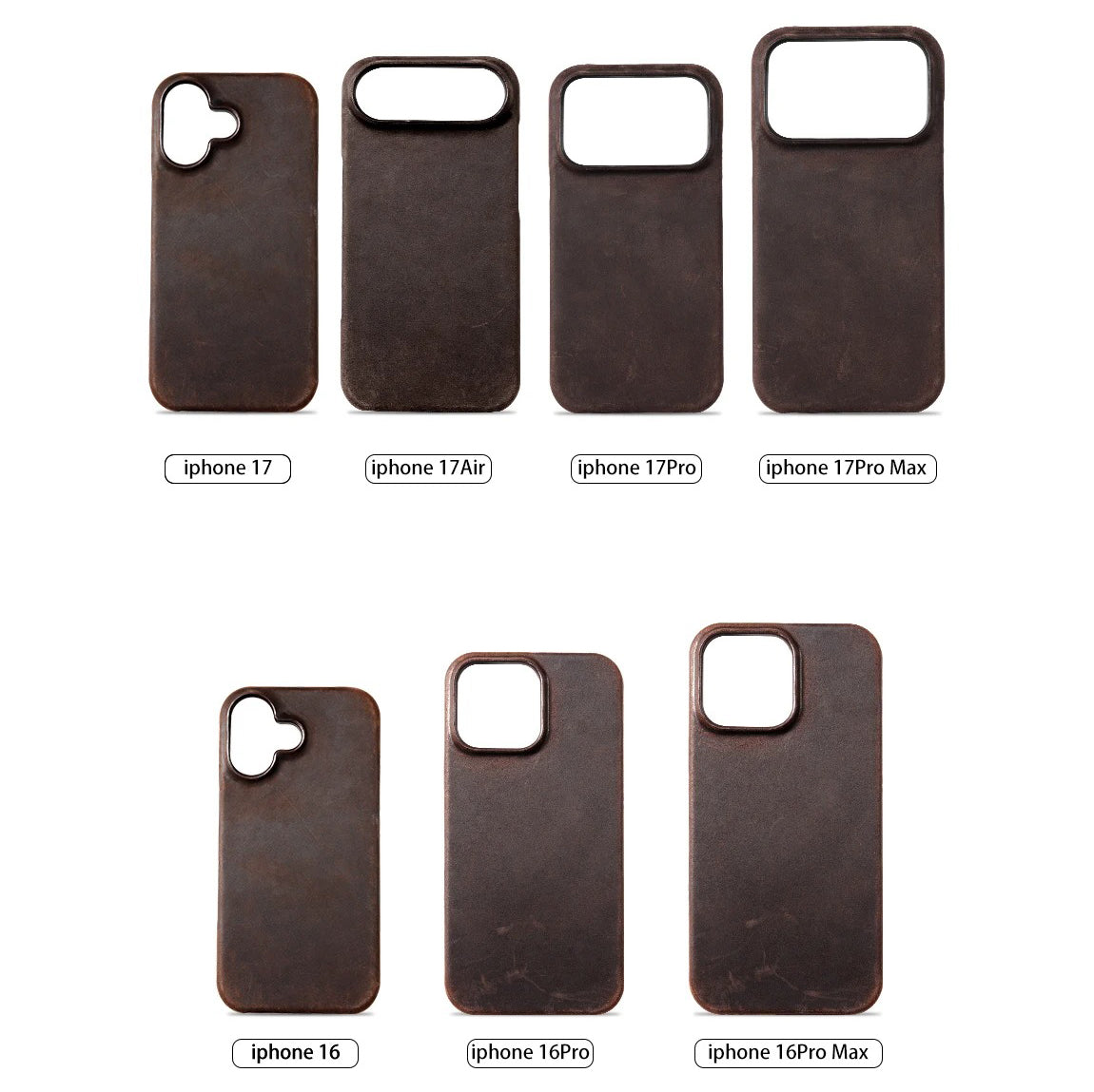 Luxury iPhone Case — Genuine Pull-Up Leather MagSafe Cover with Handcrafted Design, Shockproof Protection and Strong Magnetic Back Finish