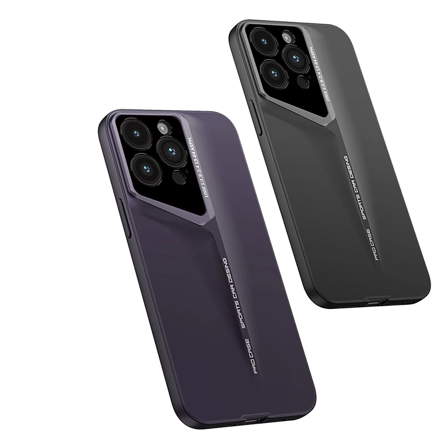 Ultra-Slim iPhone Case — Matte Hard PC Shockproof Cover with Frosted Lens Protection, Anti-Fingerprint Anti-Scratch Non-Slip Design