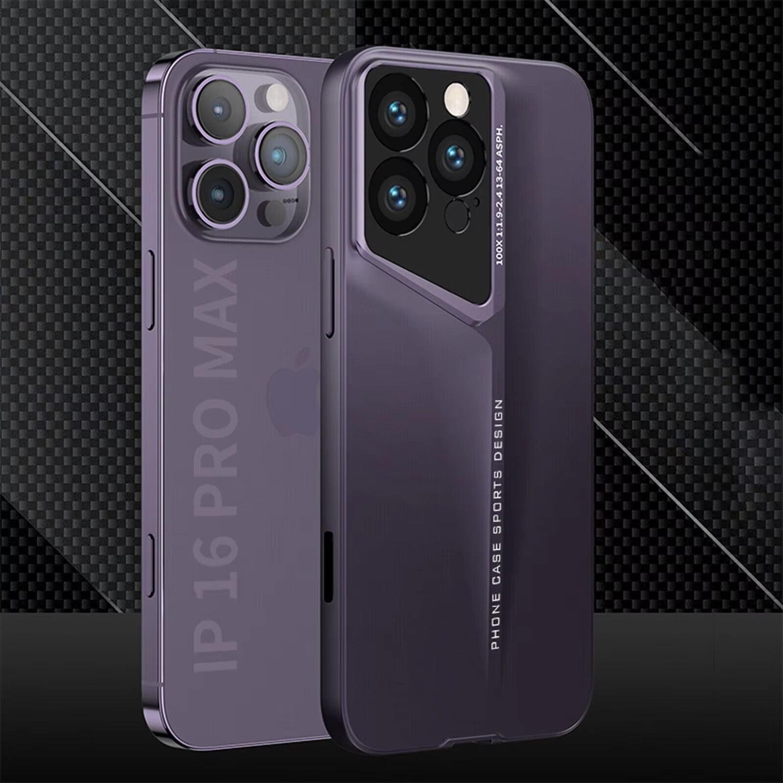 Ultra-Slim iPhone Case — Matte Hard PC Shockproof Cover with Frosted Lens Protection, Anti-Fingerprint Anti-Scratch Non-Slip Design