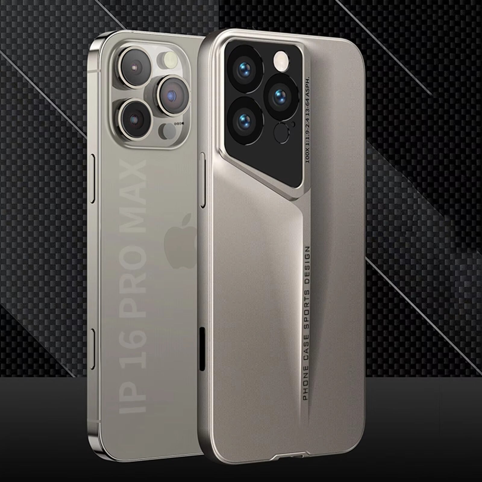Ultra-Slim iPhone Case — Matte Hard PC Shockproof Cover with Frosted Lens Protection, Anti-Fingerprint Anti-Scratch Non-Slip Design