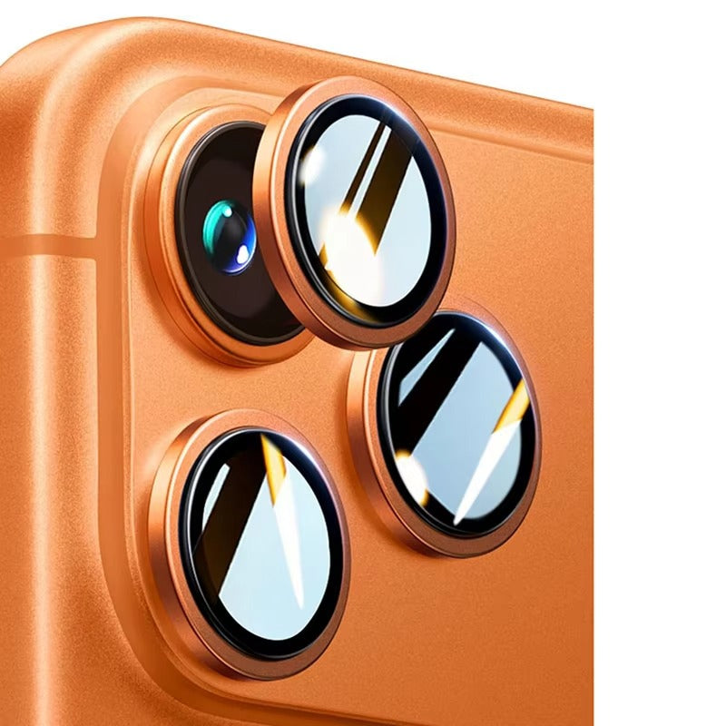 Elite iPhone Aluminum Alloy Camera Lens Protector, Tempered Glass Lens Film with Full Coverage, Scratch Resistance & Impact Protection