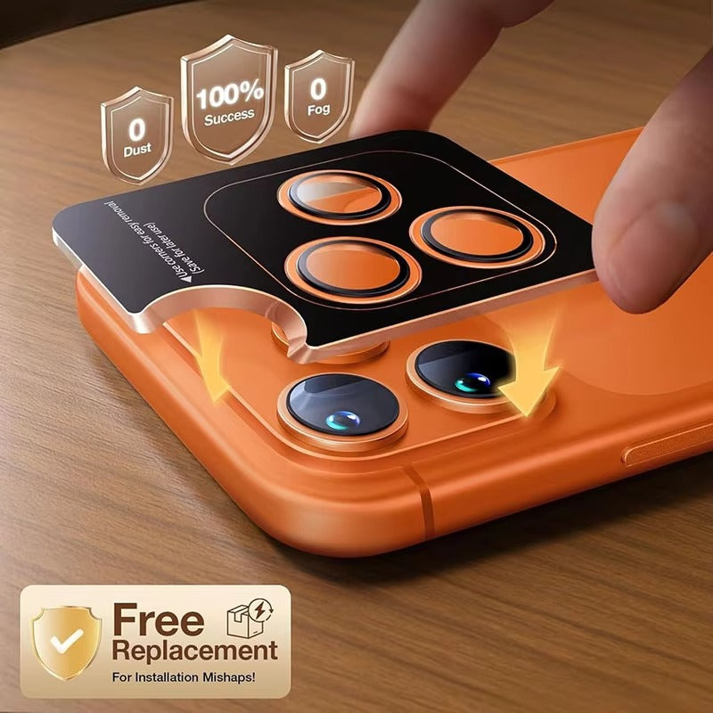Elite iPhone Aluminum Alloy Camera Lens Protector, Tempered Glass Lens Film with Full Coverage, Scratch Resistance & Impact Protection