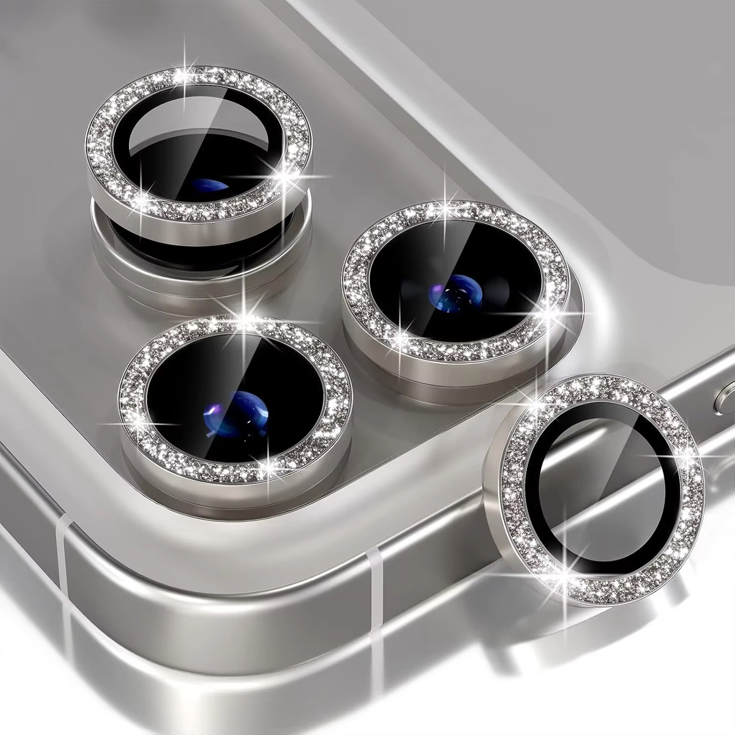 Elite iPhone Camera Lens Protector – Diamond Metal Protective Glass with Precision Fit, Scratch Resistance & Shatter Protection for Rear Camera Lenses
