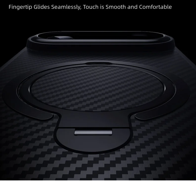 Elite iPhone Case — MagSafe Carbon-Fiber Aramid Style Cover with 360° Ring Stand, Shockproof Airbag Corners and Magnetic Mount Support