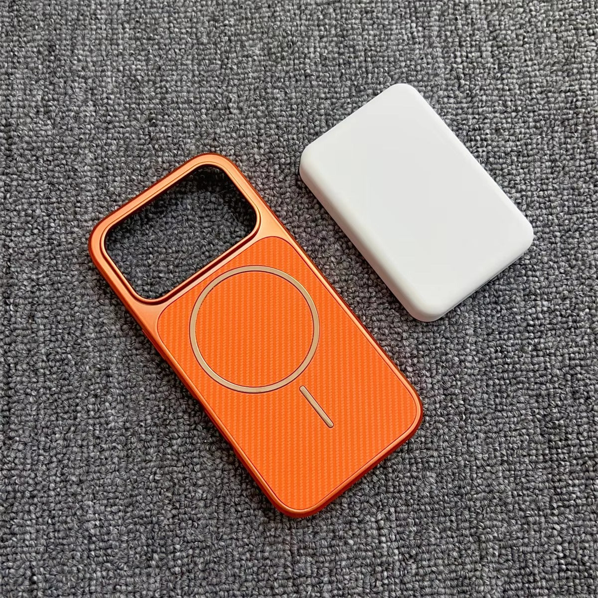 Elite iPhone Case — MagSafe Electroplated Carbon Fiber Cover with Shockproof Scratch-Resistant Protection and Lightweight Wireless-Charging Design