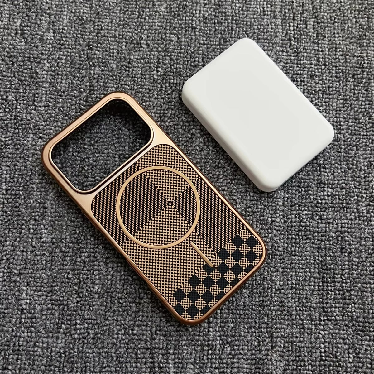 Elite iPhone Case — MagSafe Electroplated Carbon Fiber Cover with Shockproof Scratch-Resistant Protection and Lightweight Wireless-Charging Design