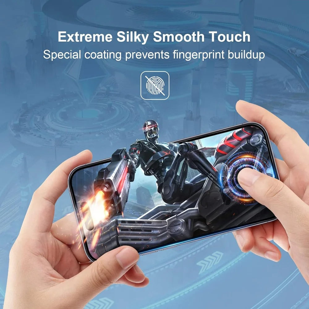 Elite iPhone HD Screen & Camera Lens Protector – Tempered Glass Display Shield with Scratch-Resistant, Shatter-Protective Clarity for Front Screen and Lens