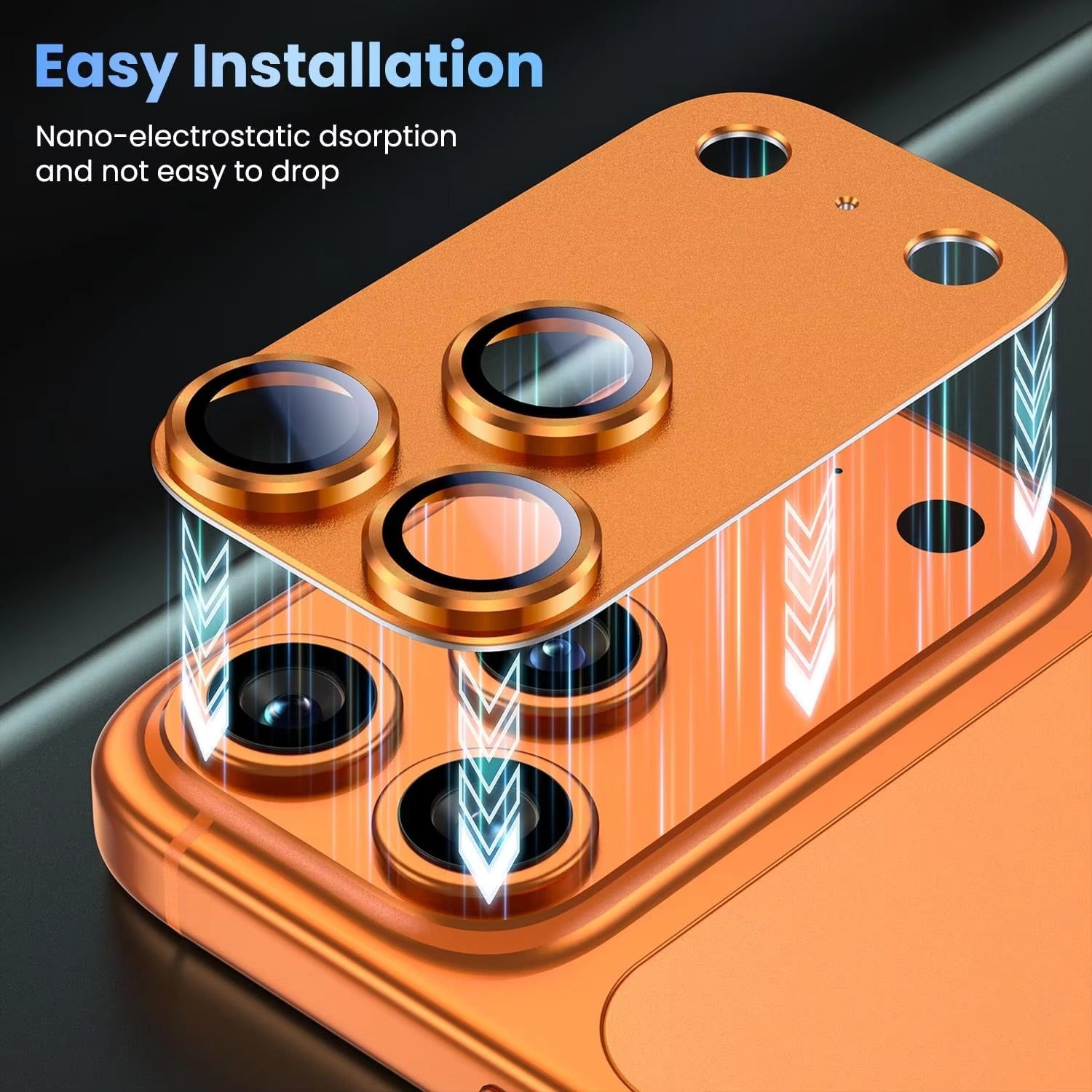 Elite iPhone Metal Camera Lens Protector, Tempered Glass Lens Cover with Precision Fit, Scratch Resistance & Impact Protection