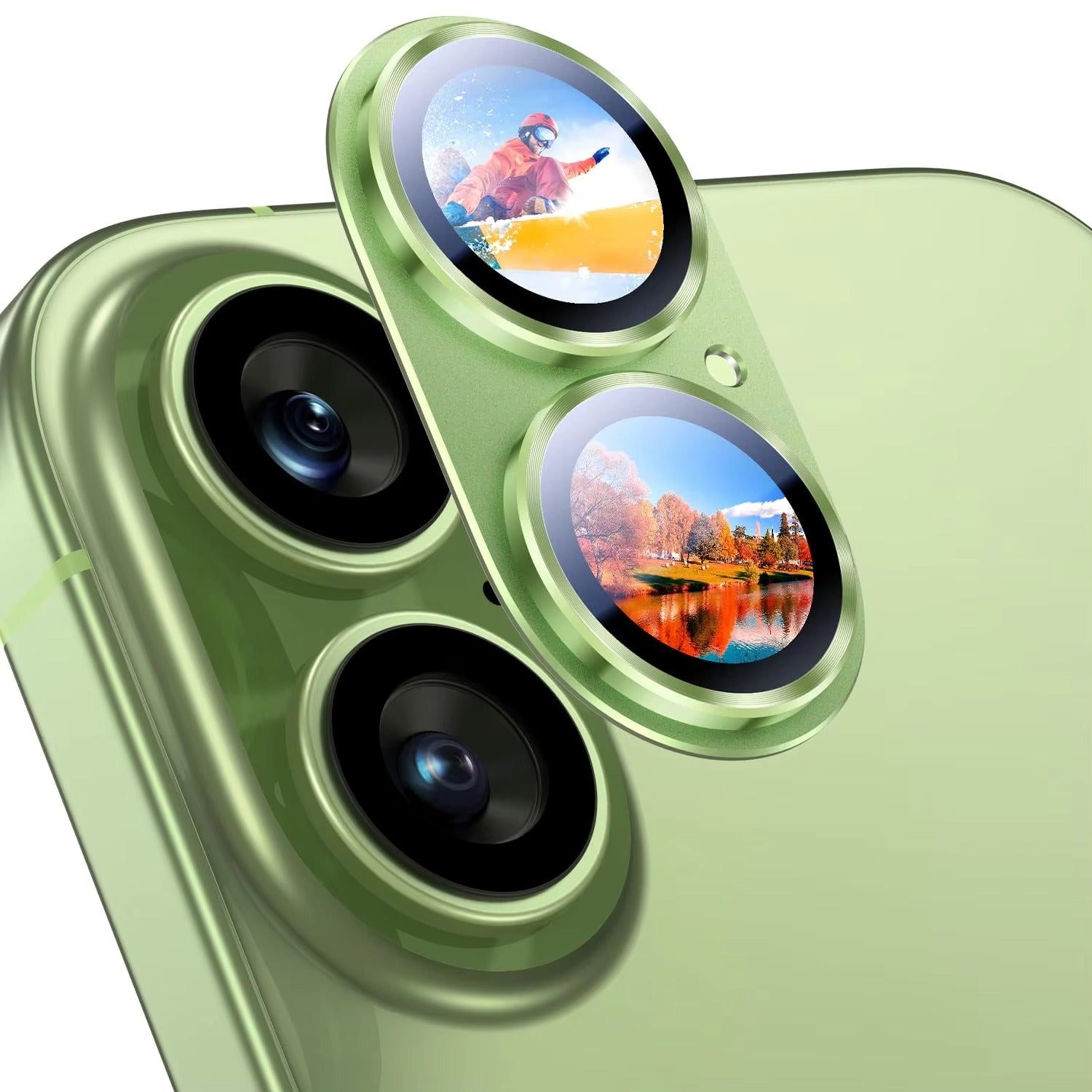 Elite iPhone Metal Camera Lens Protector, Tempered Glass Lens Cover with Precision Fit, Scratch Resistance & Impact Protection